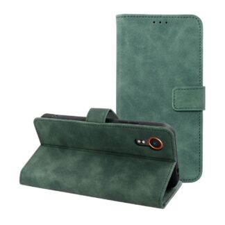 Samsung Xcover 7 (5G) / G556 Leather Nubuck kaitsekott roheline