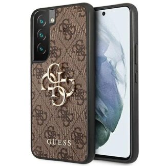 Samsung S22 / S901 Guess Big Metal Logo kõvakate kuldne