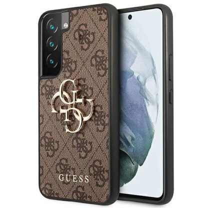 Samsung S22 / S901 Guess Big Metal Logo kõvakate kuldne