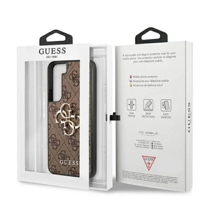 Samsung S22 / S901 Guess Big Metal Logo kõvakate kuldne - Image 4