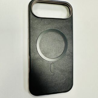 Apple Iphone 17 Air Leather Pro Magsafe kõvakate must