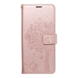 Xiaomi Mi 11 Lite (4G / 5G) Leather Tree kaitsekott roosa
