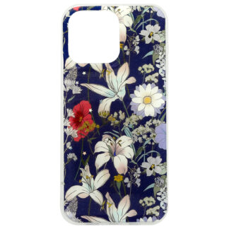 Apple Iphone 12 / Iphone 12 Pro GlamFlower silikoonkaitse sinine