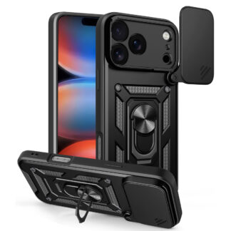 Apple Iphone 17 Pro Armor Slide kõvakorpus must