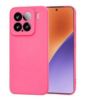 Xiaomi 15 (5G) Matt silikoonkaitse roosa