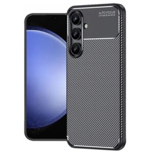 Samsung S25 FE / S731 Carbon Lite silikoonkaitse must