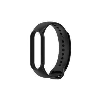 Xiaomi Mi Band 5 / Mi Band 6 / Mi Band 7 silikoonist kellarihm must