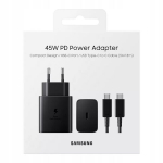 Samsung EP-T4510XB USB-C toalaadija adapter + USB-C kaabel / 45W / must
