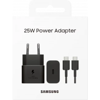 Samsung EP-T2510XBEGEU USB-C toalaadija adapter + USB-C kaabel / 25W / must