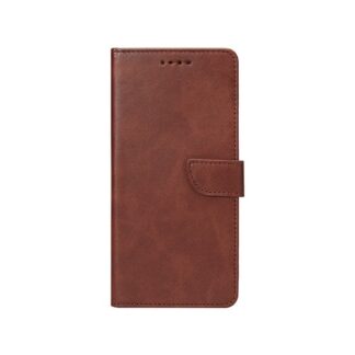 Samsung A55 (5G) / A556 Fancy Leather kaitsekott tumepruun