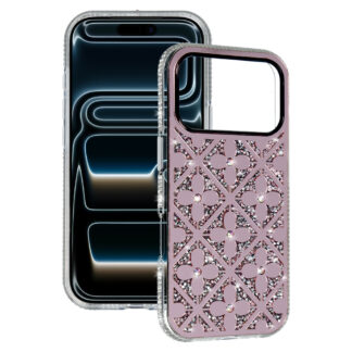Apple Iphone 17 Air FlowerBling silikoonkaitse roosa