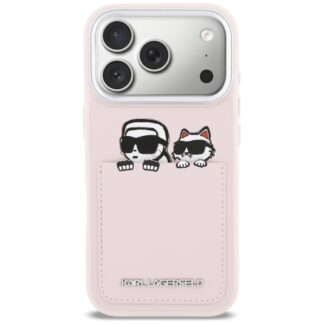 Apple Iphone 17 Pro Karl Lagerfeld Karl & Choupette Print & Pocket originaaltagus roosa / Tarne 4-7 tööpäeva!