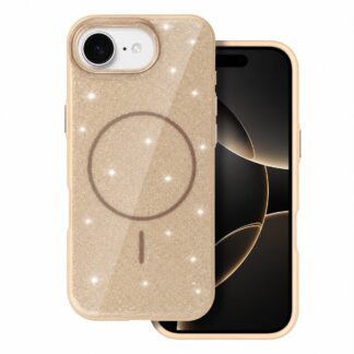 Apple Iphone 16e / Iphone 17e Glitter Magsafe silikoonkaitse kuldne