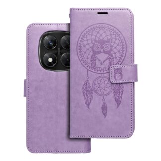 Xiaomi Redmi Note 15 Pro (5G) Leather Owl kaitsekott lilla