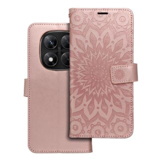 Xiaomi Redmi Note 15 Pro (5G) Leather Mandala kaitsekott roosa