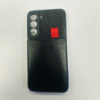 Samsung S22 / S901 Leather Wallet silikoonkaitse must