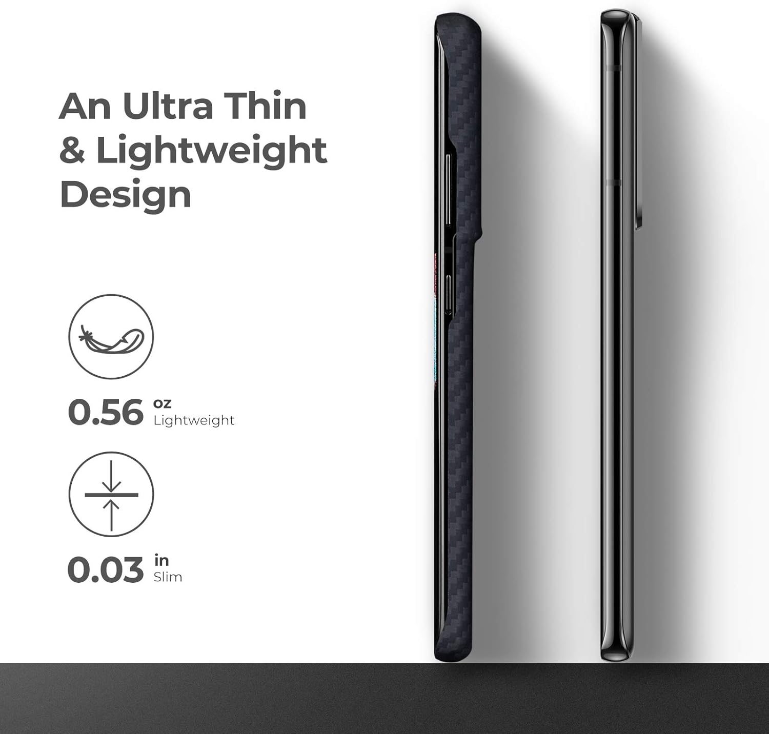 Samsung S21 Ultra Pitaka UltraThin MagEZ Aramid Fiber tagus Black/Gray - Image 4