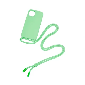 Apple Iphone 15 Plus Crossbody silikoonkaitse heleroheline