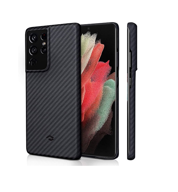 Samsung S21 Ultra Pitaka UltraThin MagEZ Aramid Fiber tagus Black/Gray
