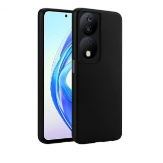 Honor 90 Smart / Honor X7b matt silikoonkaitse must