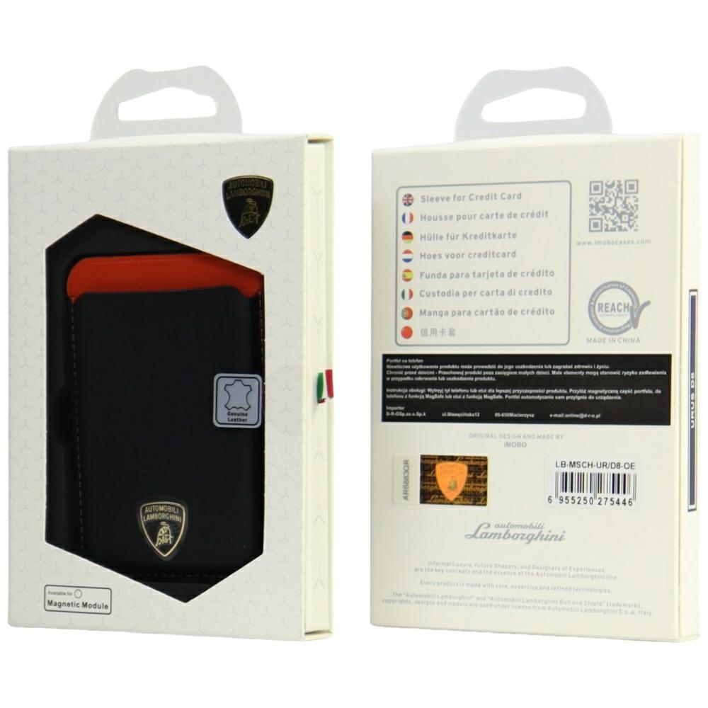 Lamborghini Urus D8 Leather Magsafe kaarditasku orange - Image 3