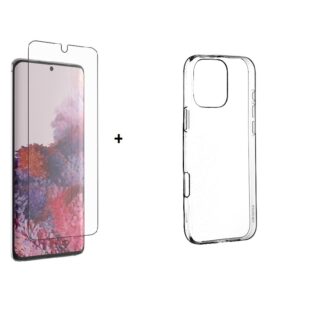 Xiaomi Redmi Note 14 (5G) / Poco M7 Pro (5G) UltraSlim silikoonkaitse + kaitseklaas