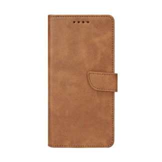 Samsung S22 (5G) / S901 Fancy Leather kaitsekott helepruun