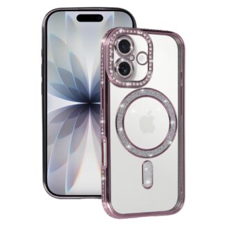 Apple Iphone 17 Shining Magsafe silikoonkaitse roosa