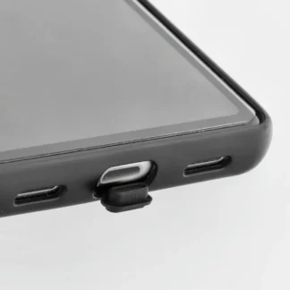 Universaalne Apple Lightning laadimispesa katse kleebitav must