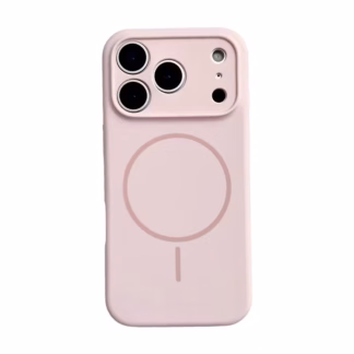 Apple Iphone 17 Pro Rubber Magsafe silikoonkaitse heleroosa