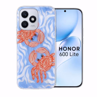 Honor 600 Lite Crab silikoonkaitse helesinine