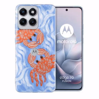 Motorola Edge 70 Fusion Crab silikoonkaitse helesinine