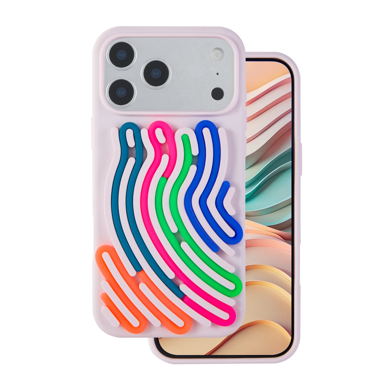 Apple Iphone 17 Pro Max Snake silikoonkaitse roosa