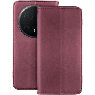 Honor Magic 8 Pro (5G) Leather Magnet kaitsekott veinipunane
