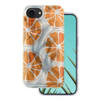 Apple Iphone 16E / 17E Orange silikoonkaitse hõbedane