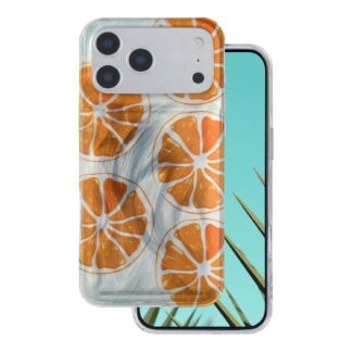 Apple Iphone 17 Pro Orange silikoonkaitse hõbedane