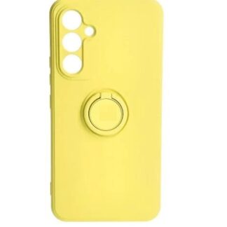 Samsung S22 / S901 Ring silikoonkaitse kollane