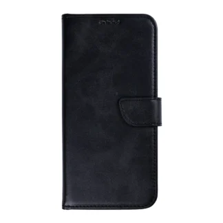 Samsung A13 (5G) / A04s Fancy Leather kaitsekott must