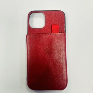 Apple Iphone 12 Mini Leather Wallet silikoonkaitse punane