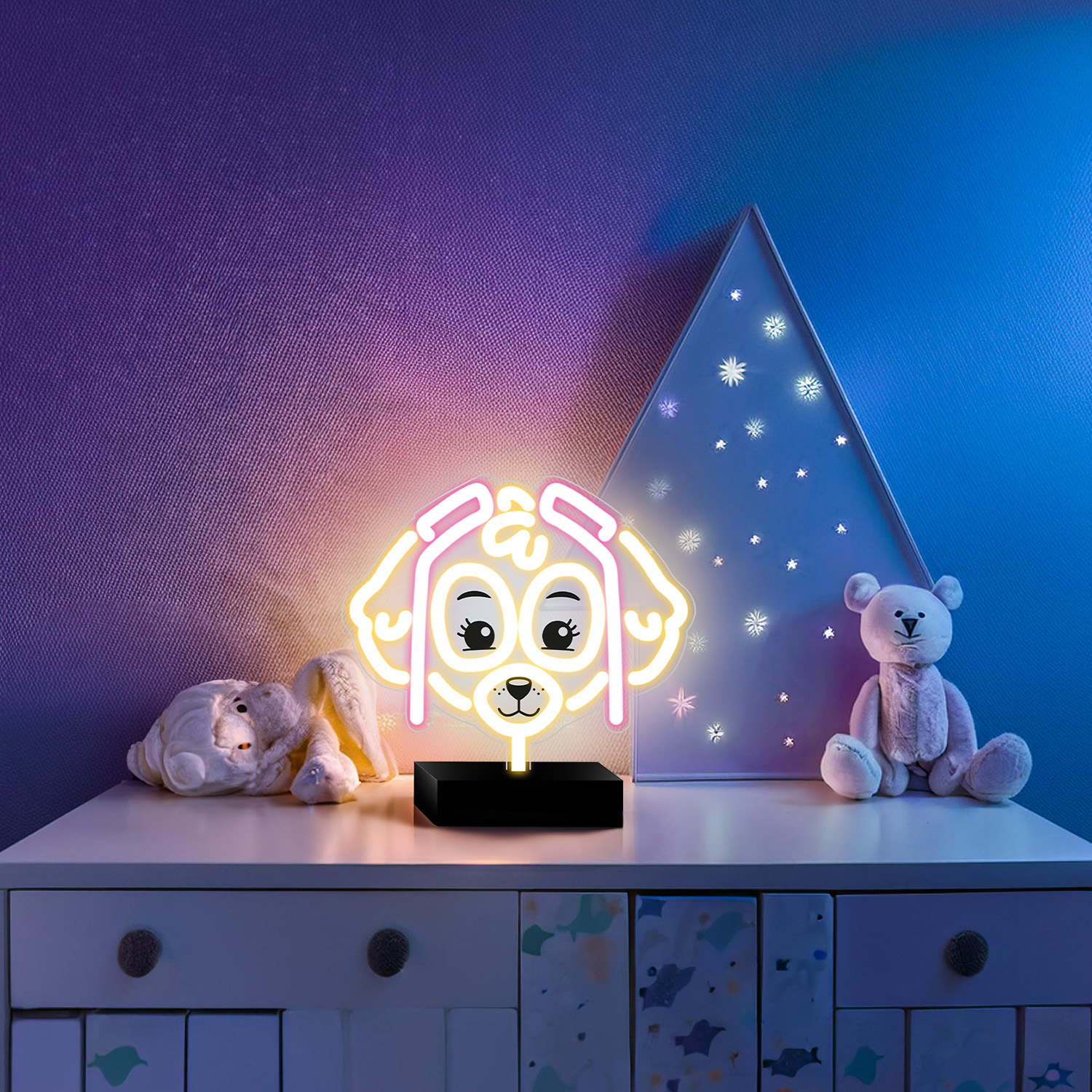 Neon LED-lamp Paw Patrol tegelaskujuga seinale või alusega lauale - Image 3