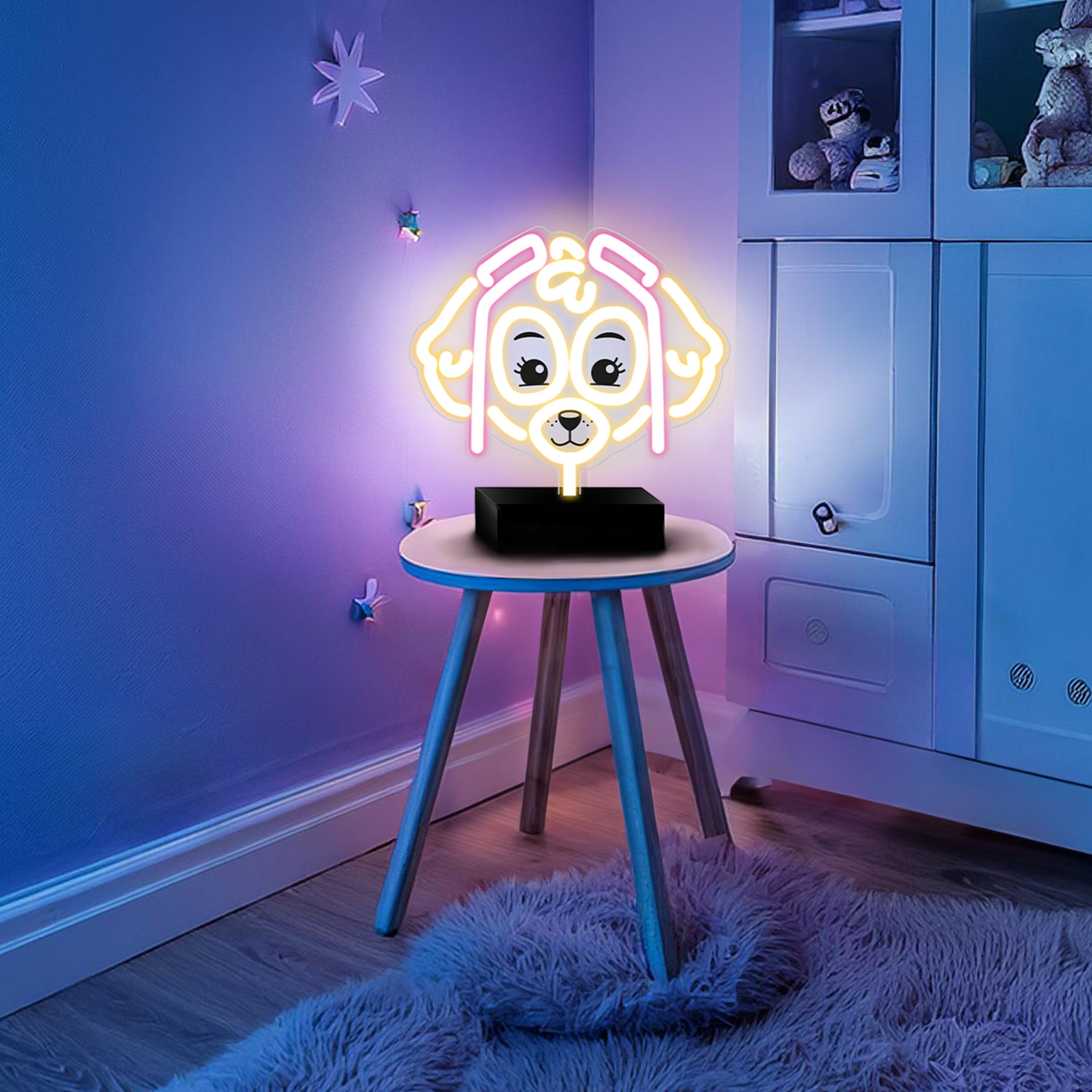 Neon LED-lamp Paw Patrol tegelaskujuga seinale või alusega lauale - Image 2