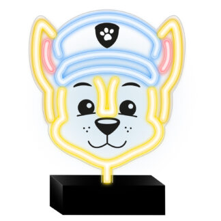 Neon LED-lamp Paw Patrol tegelaskujuga seinale või alusega lauale