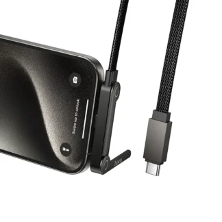 Hoco U150 Usb-C / USB-C Stand tugijalaga kiirlaadimiskaabel / 60w / 1,2 meeter