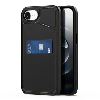Apple Iphone 16e / Iphone 17e Magsafe RFID Wallet silikoonkaitse must