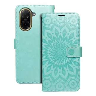 Xiaomi Redmi A5 (4G/5G) / Poco C71 Leather Mandala kaitsekott roheline