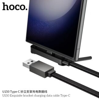 Hoco U150 Usb-C / USB-A Stand tugijalaga kiirlaadimiskaabel / 36w / 1,2 meeter