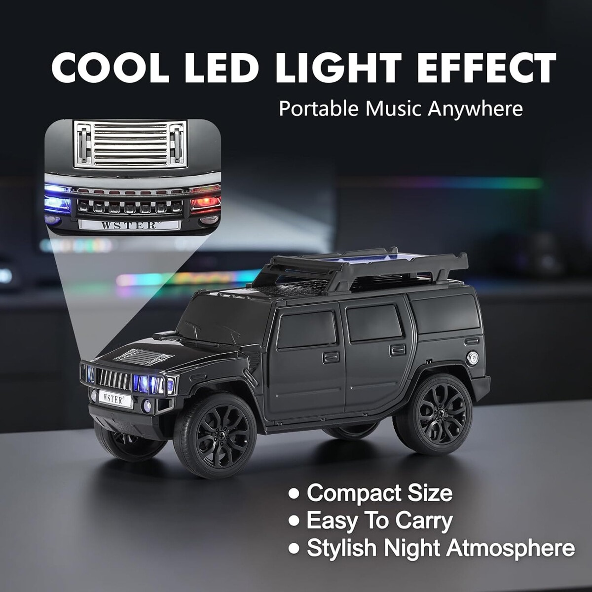 Wster Limousine WS-696 Bluetooth kõlar / 8W / must - Image 4