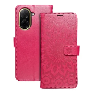 Xiaomi Redmi A5 (4G/5G) / Poco C71 Leather Mandala kaitsekott roosa