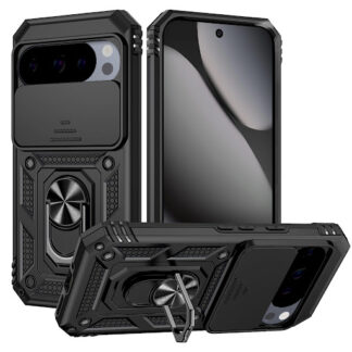 Google Pixel 9 / Pixel 10 Armor Slide kõvakorpus must