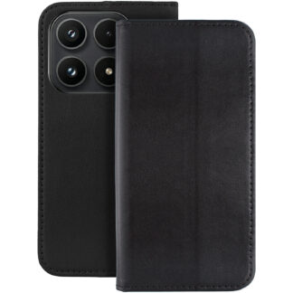 Xiaomi 17T Leather Magnet kaitsekott must